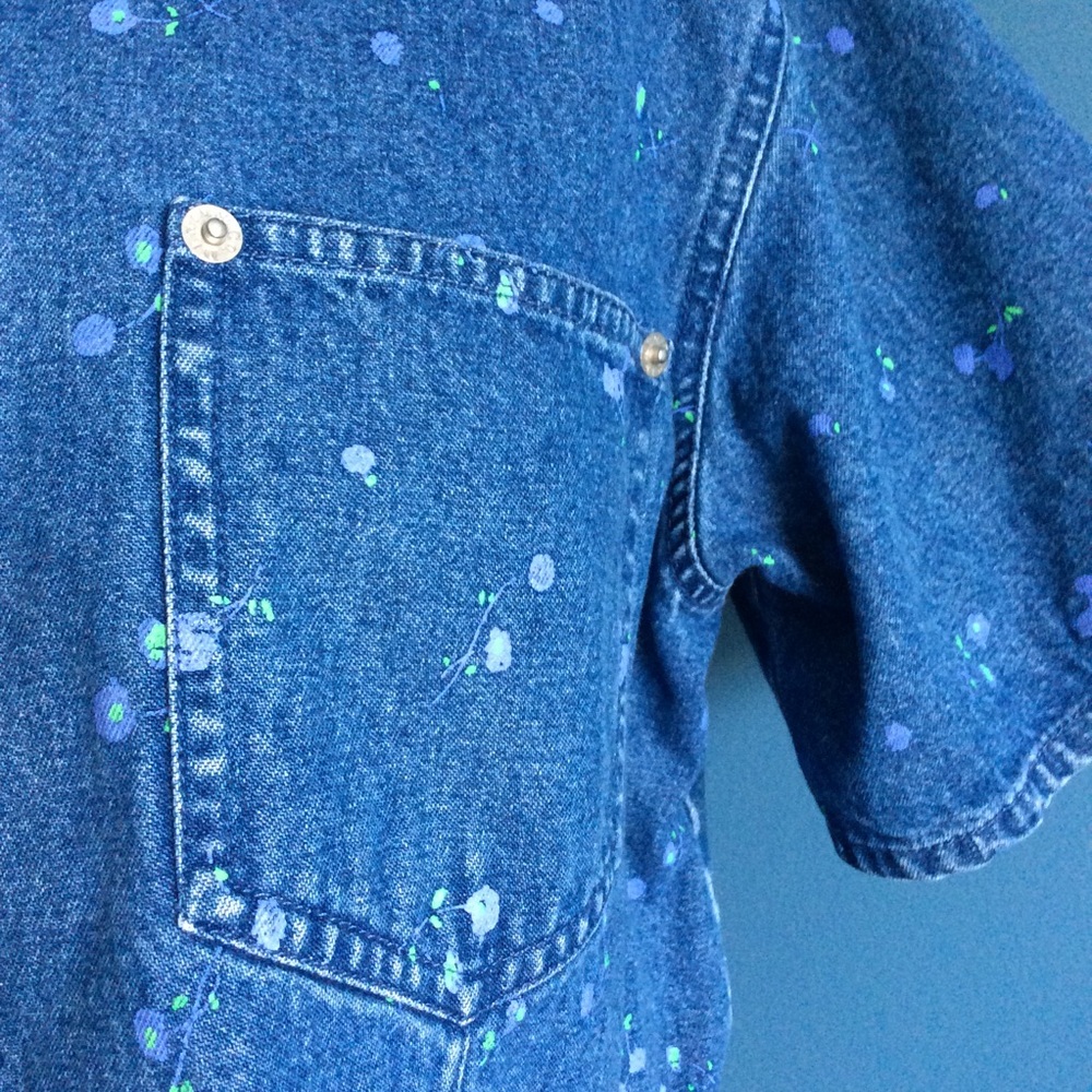 Denim & Co. Vintage Floral Print Jean Jacket - Picture 3 of 6